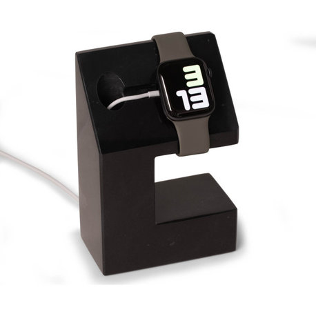 Hand Crafted Genuine Black Marble iWatch Charging Stand