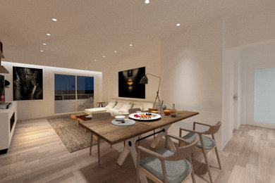 Dining room photo in Madrid