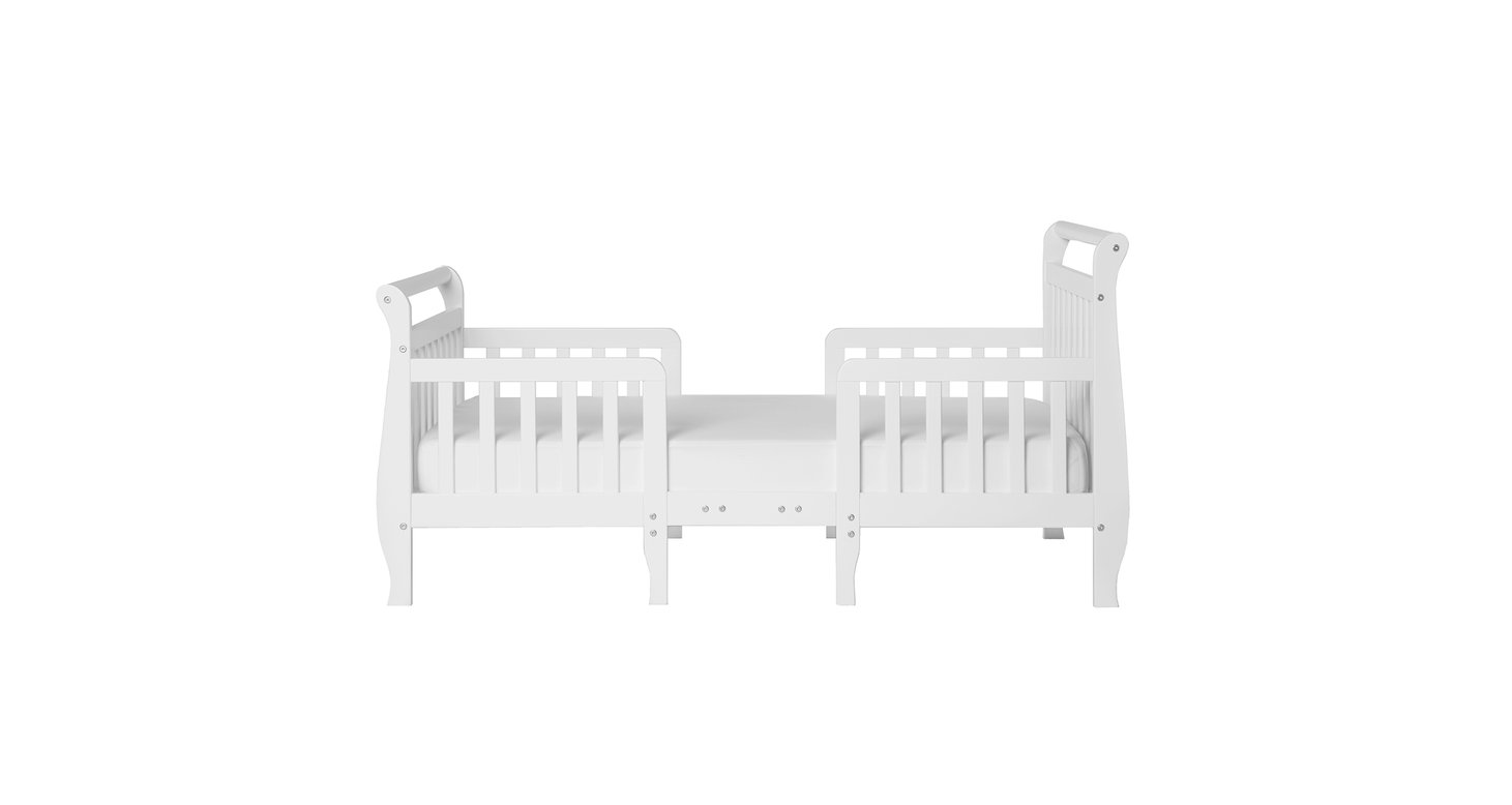 Dream On Me Emma 3 in 1 Convertible Toddler Bed, White