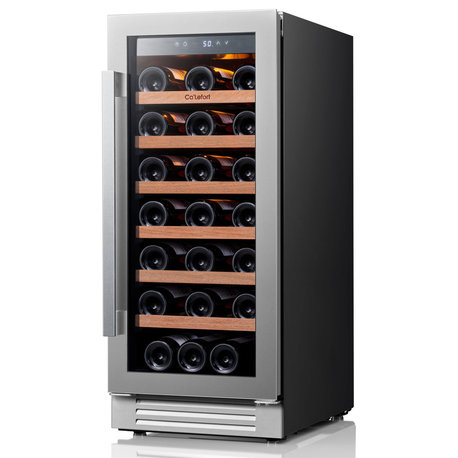 Ca’Lefort 15" Wine Fridge: 33 Bottle, Built-In/Freestanding, Home/Bar/Kitchen
