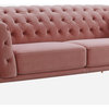 Divani Casa Aiken Modern Pink Velvet Sofa