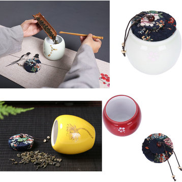 Japanese Ceramic Tea Canister, A25
