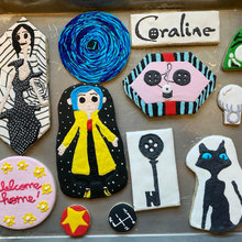 Coraline Painted Cookies