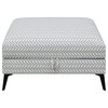 Clint Upholstered Ottoman With Tapered Legs Multi-color