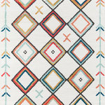 Momeni - Momeni Monaco Machine Made Contemporary Area Rug Multi 5'3" X 7'2" - Southwestern influences abound in the tribal style of the Monaco. The visionary design of this decorative floor covering assortment pays tribute to the traditional motifs of antique Gabbeh and Kilim carpets with an updated color palette that's fresh and fun. Patterns range from colorful combinations of coral red, aqua blue and ivory to graphic black and white, with concentric diamonds, flowers and fringe. Dense synthetic fibers depict the global design of each area rug in exquisite detail.