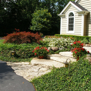 Natural Stone Landscaping including Flagstone and Bluestone Patios