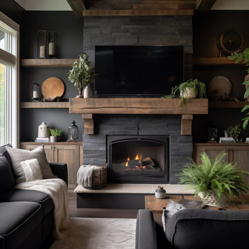 Mantels with Matching Shelves
