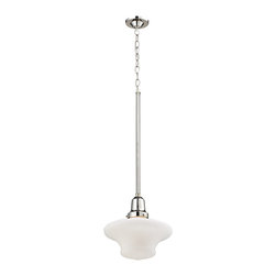 Elk Lighting - Elk Lighting 66236-1 Barton Polished Nickel Pendant - Pendant Lighting