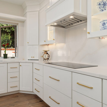 Classic white and gold kitchen