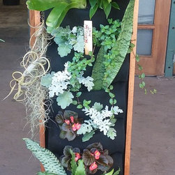 Vertical Gardening System Framed in Mahogany - Gardening And Lawn Care