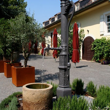 Exterior water Fountains for Pools and Walls, Mediterranean Style
