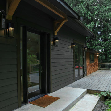 Modern Craftsman Wooden Exterior