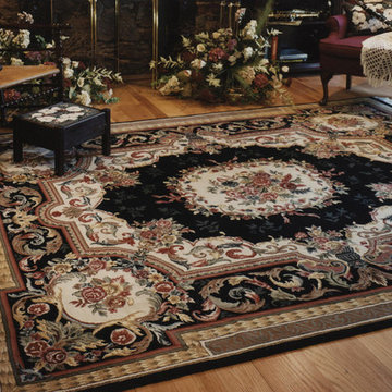 Elegant fine Black Aubuson Oriental Rug Nejad Rugs www.nejad.com