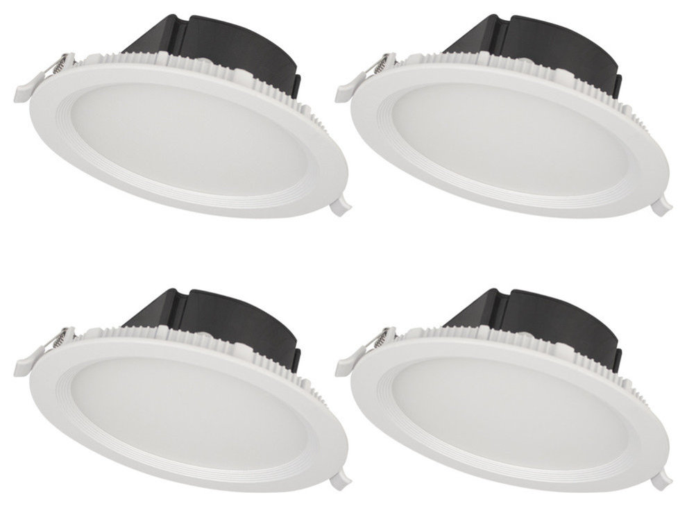 Bazz Top Box Slim 6" Matte White Intergrated LED Recessed Fixture Kit ...