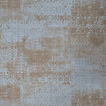 Blue Gray bronze vintage Rug carpet Moroccan boho Wallpaper, 8.5'' X 11'' Sample