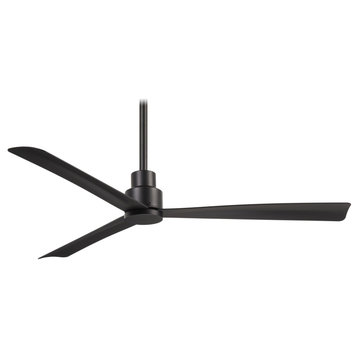 MinkaAire Coal Simple 52" 3-Blade Indoor / Outdoor Ceiling Fan w/ Remote