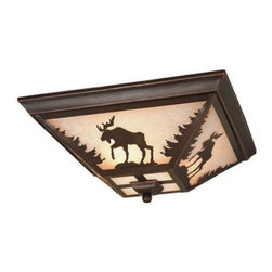 Vaxcel Lighting CC55614BBZ Three Light Down Lighting Flush Mount Ceiling Fixture - Flush-mount Ceiling Lighting