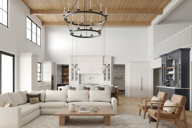Living room - transitional living room idea in Other