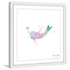 Marmont Hill, "Watercolor Fish" by Maya Gur Framed Painting Print, 32x32