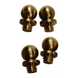 Emtek 3 1/2" x 3 1/2" Heavy Duty Plain or Ball Bearing Decorative Tip Set - Products
