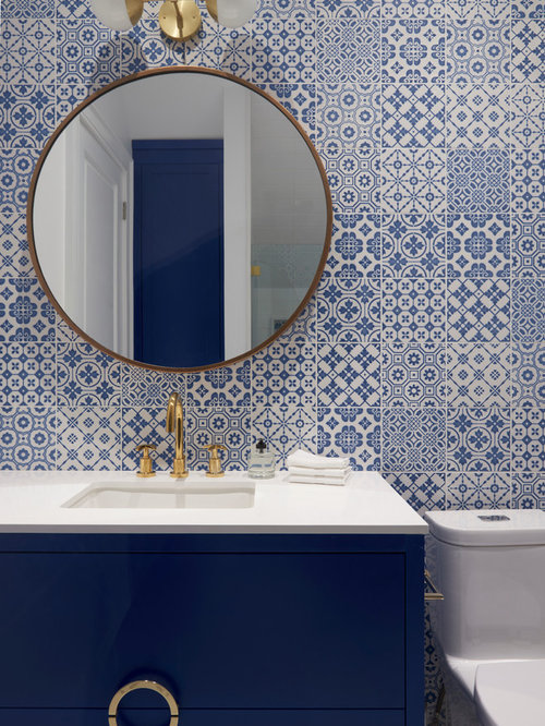 Blue And Gold Bathroom Ideas & Photos Houzz