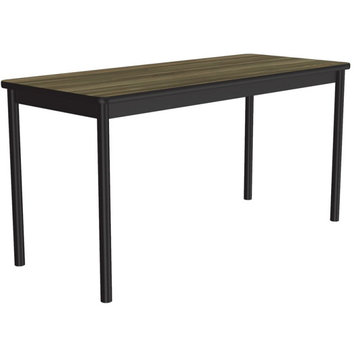 Correll 24"W x 48"D High Pressure Lab Table in Colonial Brown Hickory