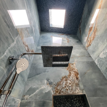 Floor to Skylight Marble Tile