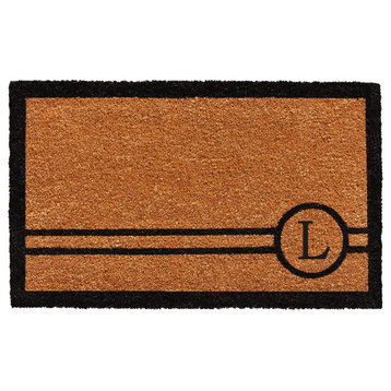 Chelsea Monogram Doormat, 18"x30", L