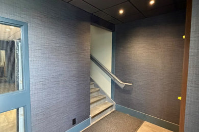 Inspiration for a contemporary home design remodel in Calgary