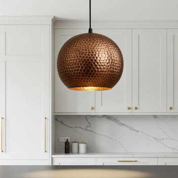 Copper Dome Pendant Light