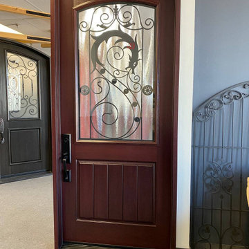 Doors With Wrought Iron Inserts