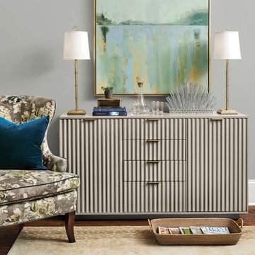 A Sideboard with Grooves and Glamour