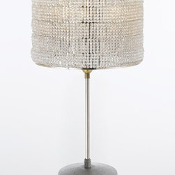 Loren 12" Table Lamp | Chrome & Beads - Table Lamps