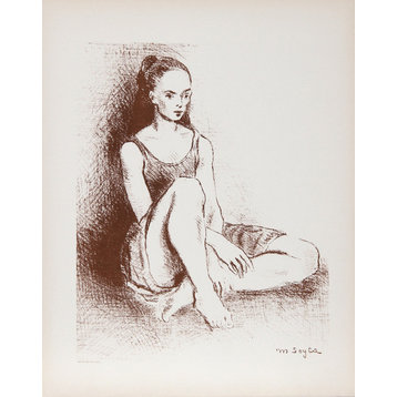 Moses Soyer "Young Dancer" Lithograph