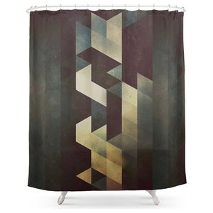 Union Jack Vintage 3 5 Version In Grayscale Shower Curtain