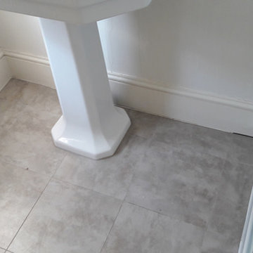 Installing Amtico Stone Design to Bathroom