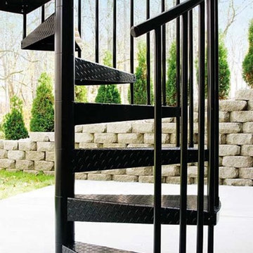 Exterior Iron Spiral Stairs Orange County