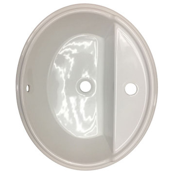 KOHLER Tresham Drop-In Bathroom Sink, Rectangular, Raised Rim, Single Hole