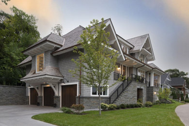 Craftsman exterior home idea in Minneapolis