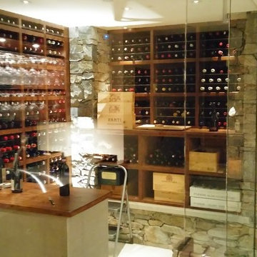 Custom Glass Wine Cellar