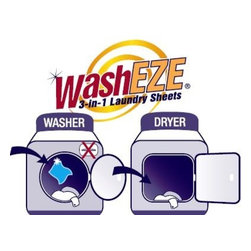 WashEZE Laundry Detergent Sheet Instructions - Laundry Products