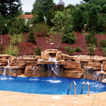 Various RicoRock Swimming Pool Waterfall Kits