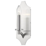 Z-Lite - Z-Lite 6008-1S-BN Zander - One Light Wall Sconce - Tall candles set upon crystal candle plates are frZander One Light Wal Brushed Nickel *UL Approved: YES Energy Star Qualified: n/a ADA Certified: n/a  *Number of Lights: Lamp: 1-*Wattage:60w Candelabra bulb(s) *Bulb Included:No *Bulb Type:Candelabra *Finish Type:Brushed Nickel