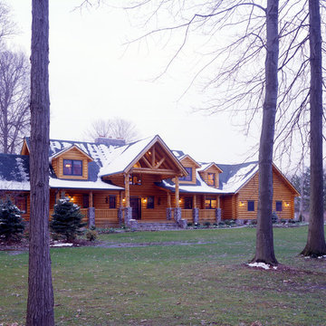 Columbia Station Rustic Log Home