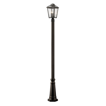 Bayland Collection 3 Light Outdoor Post Light in Oil Rubbed Bronze Finish