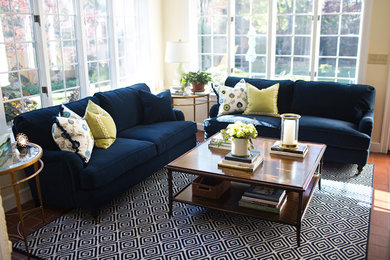 Inspiration for a contemporary family room remodel in Other