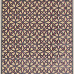 Weave & Wander - Weave & Wander Sagio Rug, Cream/Dark Gray, 2'6"x8' - The Larache Collection features transitional and contemporary designs power loomed in saturated raspberry tones and cool hues of gray.  The high-low designs are at once striking and comfortable and suited for settings that range from the super casual to the super chic.