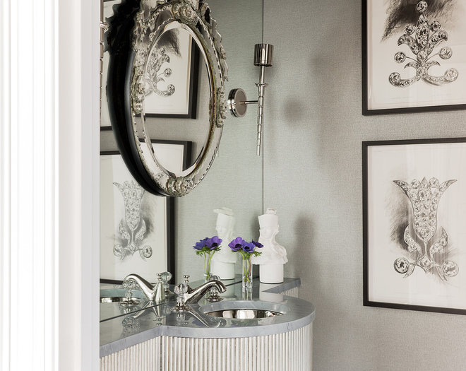 Traditional Powder Room by Cynthia Driscoll Interiors