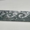 Marble Mosaic Border Listello Accent Tile Spray Grey 3.1x13.8 Polished, 1 piece
