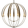 Double Cirque Large Scale Chandelier, Dark Smoke Finish